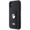 Karl Lagerfeld KLHCN61GSACHPK iPhone 11 / Xr 6.1 czarny/black hardcase Gripstand Saffiano Choupette Pins